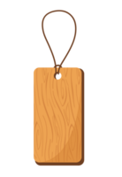 wood paper price tag lables with cord png