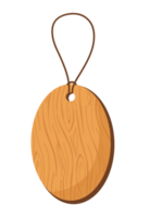 wood paper price tag lables with cord png