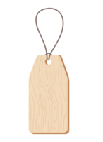 wood paper price tag lables with cord png