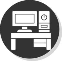 Desktop pc Vector Icon Design