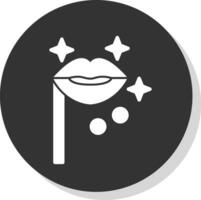 Lip Mask Vector Icon Design