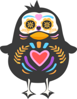 día de muerto pájaro icono png