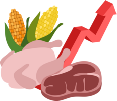 comida costo inflación icono png