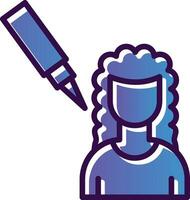 Scalp Treatment Vector Icon Design