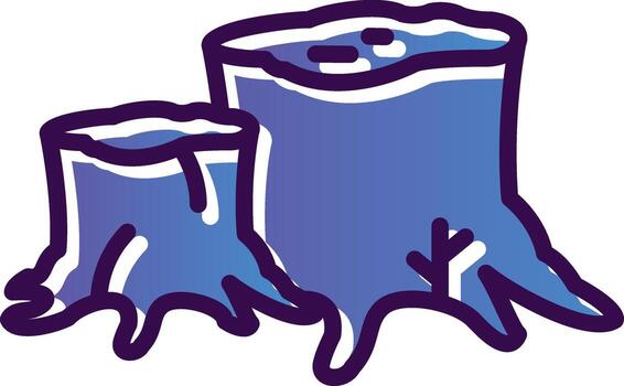 tocón vector icono diseño