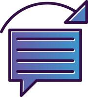 Reply Vector Icon Design