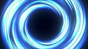 astratto tunnel nel spazio. il wormhole è giusto nel tempo e spazio. il energia buco è spirale. senza soluzione di continuità ciclo continuo video
