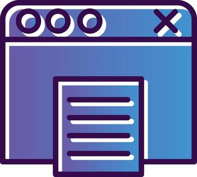 diseño de icono de vector de navegador web