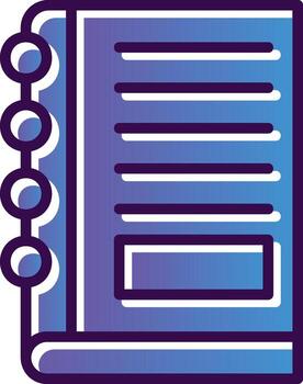 Notebook Vector Icon Design