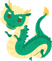 Cute Chinese new Year Dragon cartoon animal character drawing png