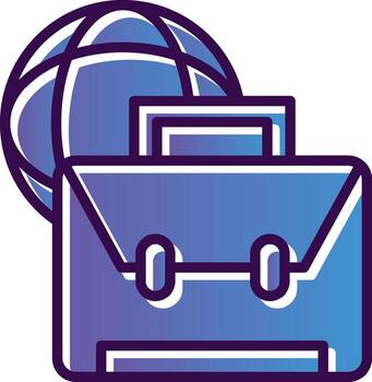 diseño de icono de vector de maletín