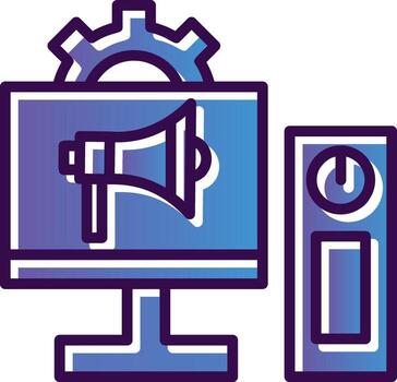 diseño de icono de vector de computadora