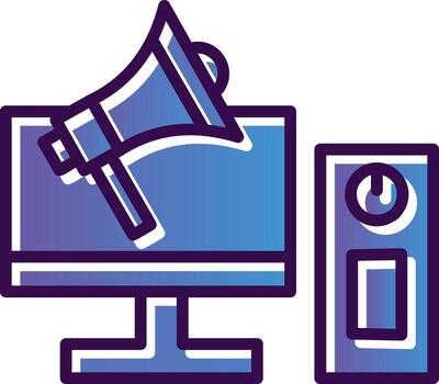 diseño de icono de vector de computadora