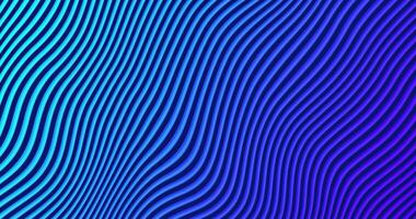 Abstract gradient neon background with wave animation, texture, seamless loop video