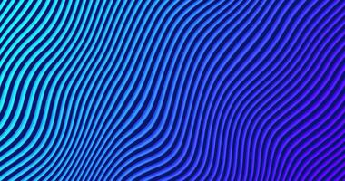 Abstract gradient neon background with wave animation, texture, seamless loop video