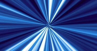 chaîne tunnel trou de ver en mouvement dans hyperespace, abstrait bleu énergie vortex en volant. trou de ver droite dans temps et espace. noir trou, vortex hyperespace tunnel. 4k 3d rendre. video