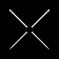 Needle Silhouette, can use for Art Illustration, Logo Gram, Logo Type, Pictogram, Website, Apps, or Graphic Design Element. Vector Illustration