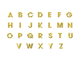 Bold Shiny, Gold-colored uppercase English letters, Transparent Background png