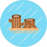 Logs Vector Icon Design