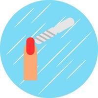 Nail Buffer Vector Icon Design