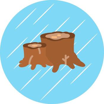 tocón vector icono diseño