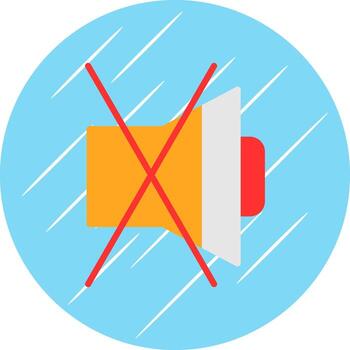 Mute Vector Icon Design