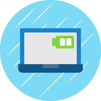 Laptop charging Vector Icon Design