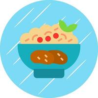 Mashed Potatoes Vector Icon Design