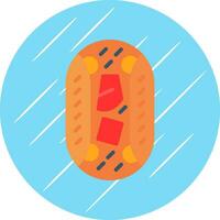 Beef Fajitas Vector Icon Design