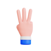 Hand Gesture Vol 2 3D Icon png