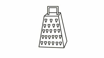 animated video of a sketch forming a cheese grater