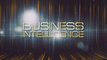Business Intelligence text abstract science technology hitech futuristic video