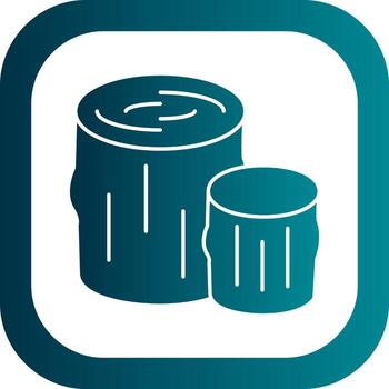 Log Vector Icon Design