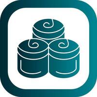 Cinnamon Rolls Vector Icon Design