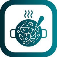 Seafood Paella Vector Icon Design