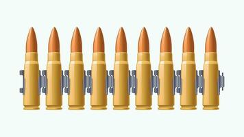 bullets in a pack vector