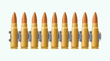 bullets in a pack vector