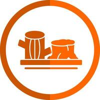 Logs Vector Icon Design