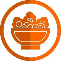 Greek Salad Vector Icon Design