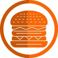 hamburguesa con queso vector icono diseño