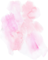 Pink watercolor texture hand-painted png