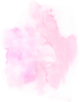 Pink watercolor texture hand-painted png