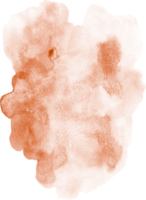 oranjebruin waterverf structuur hand geschilderd png