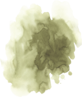 vert aquarelle texture peinte à la main png