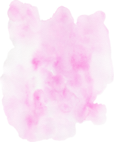 Pink watercolor texture hand-painted png