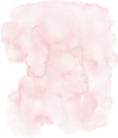 Pink watercolor texture hand-painted png