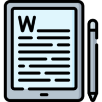 content writing icon design png