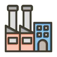 Factory Vector Thick Line Filled Colors Icon For Personal And Commercial Use.