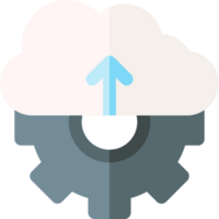 nube subiendo icono diseño png