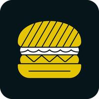 Tofu Burger Vector Icon Design